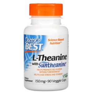 Doctor's Best L-Theanine met suntheanine 150 mg 90 vegetarische capsules