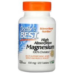 Doctor's Best Magnesium Chelaat 100 mg 120 tabletten