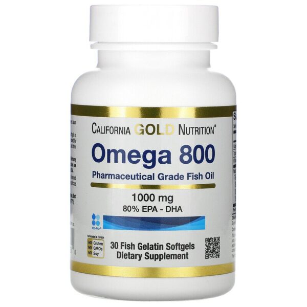 California Gold Nutrition Omega 800 30 softgels