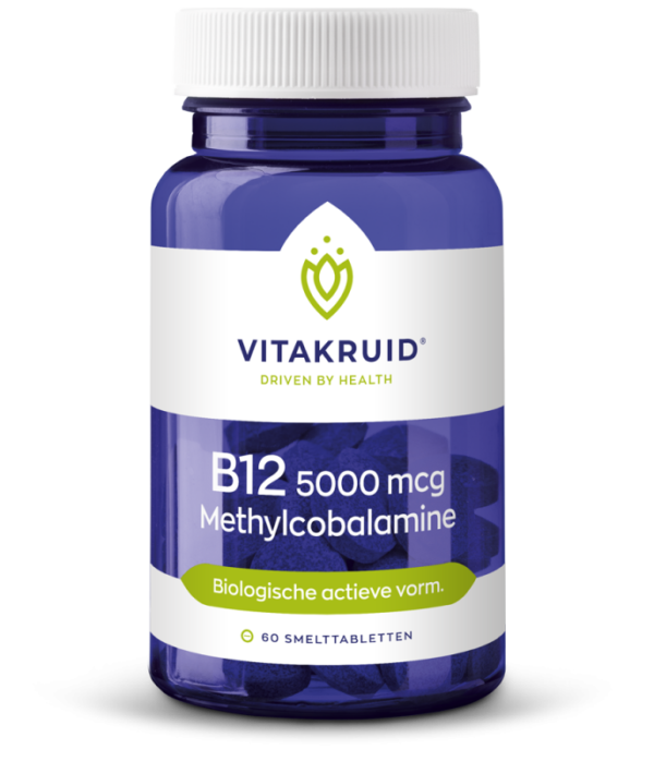 Vitakruid B12 5000 mcg methylcobalamine 60 smelttabletten