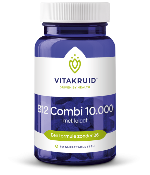 Vitakruid B12 combi 10.000 met folaat 60 zuigtabletten