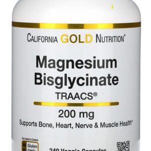 california gold magnesium bisglycinaat 100 mg 240 vegetarische capsules
