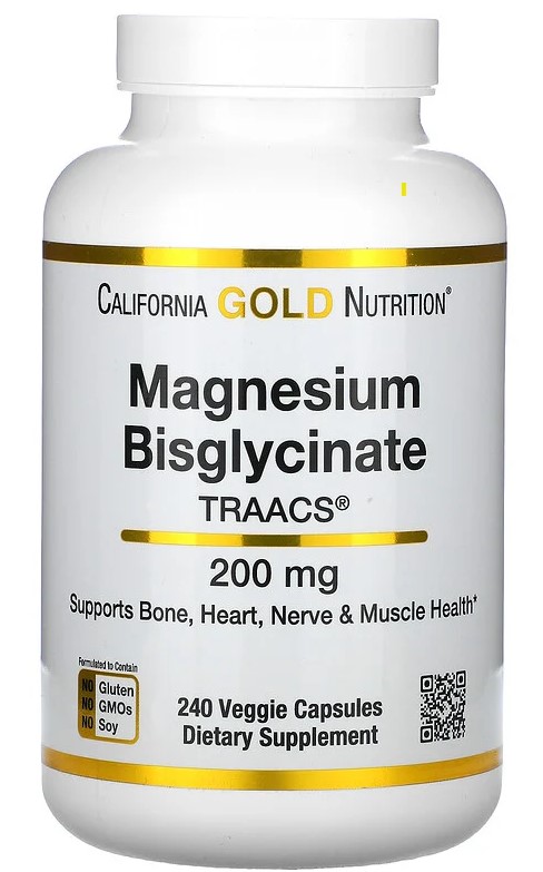 california gold magnesium bisglycinaat 100 mg 240 vegetarische capsules