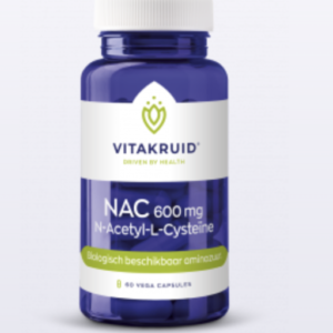 Vitakruid NAC 600 mg N-Acetyl-L-Cysteine 60 vegan capsules