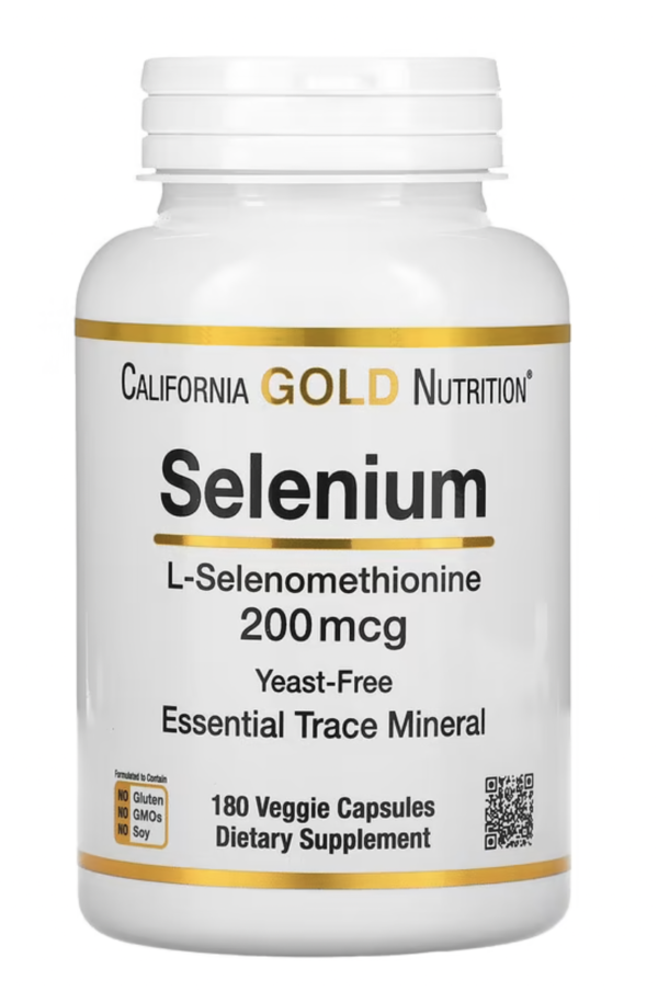 California Gold Nutrition Selenium 200 mcg 180 capsules