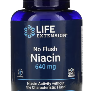 Life Extension No Flush Niacin 640 mg 100 capsules