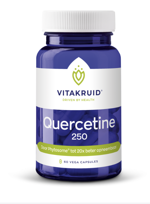 Vitakruid Quercetine 250 mg met phytosome technologie 60 vegan capsules