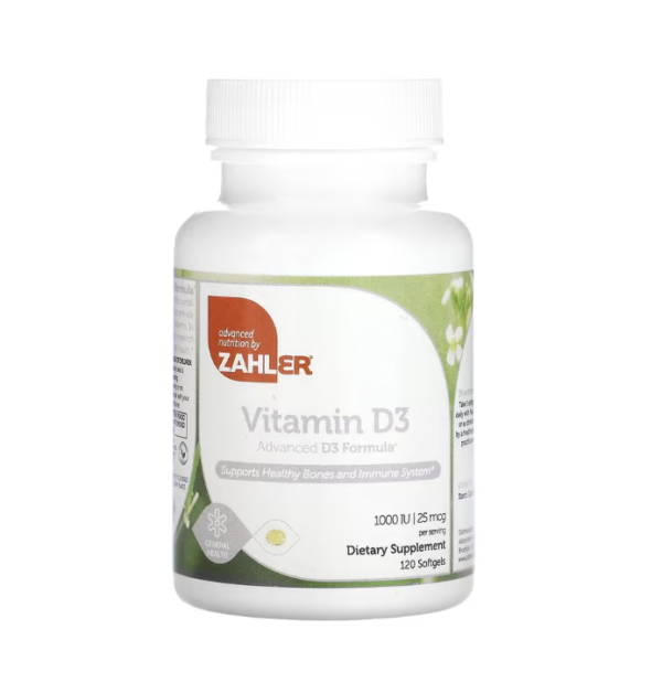 Zahler  vitamine D 3 1000 i.e. (25 microgram) softgel