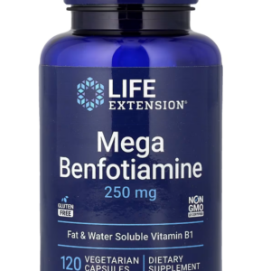 Life Extension, Mega Benfotiamine, 120 vegetarische capsules