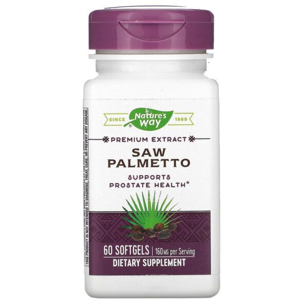 Nature's Way Zaagbladpalm 160 mg extract 60 softgels